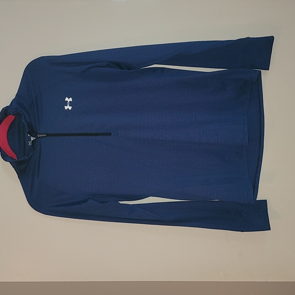 Womens under Armour semi fitted heat gear long sleeve quarter zip